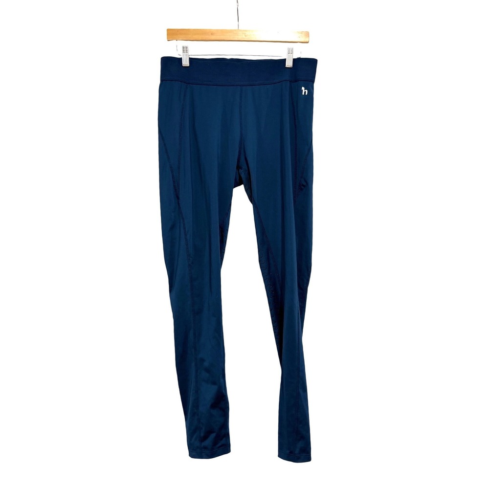 Horze Women Teal Blue Full Seat Silicone Grip Riding Tights Breeches USA 30